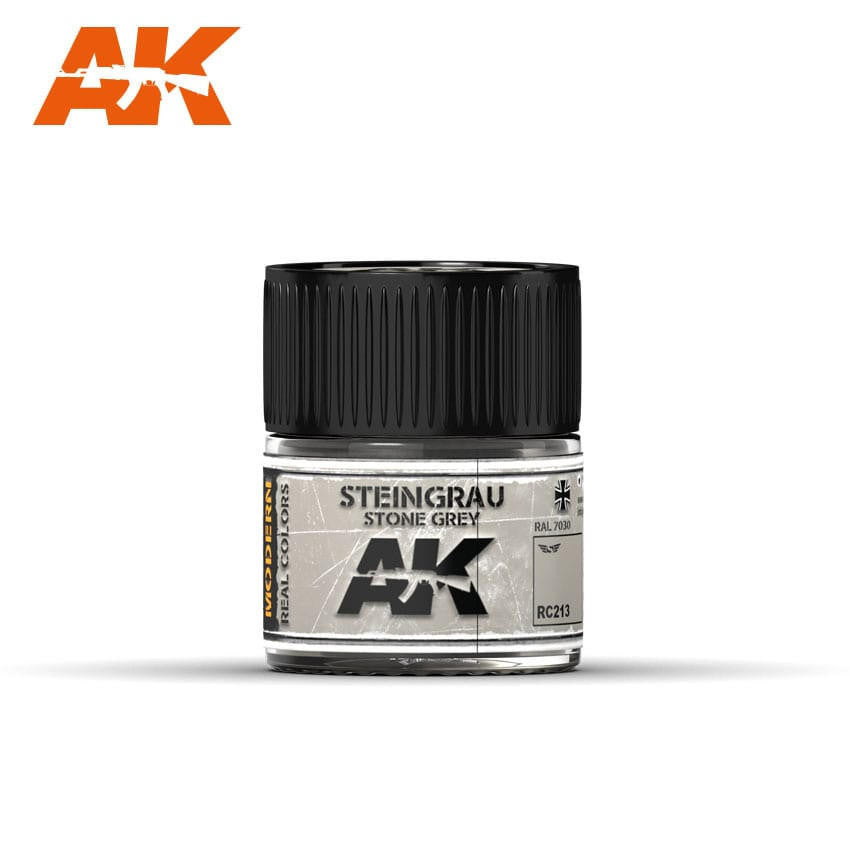 AK Interactive Real Colors: Steingrau-Stone Grey RAL 7030 - 10ml RC213